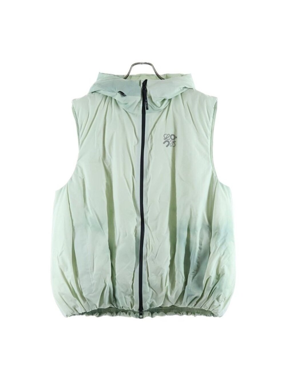 Loewe on Running Puffer Vest on Tie Dye Technical Shell Hooded Jacket Green
